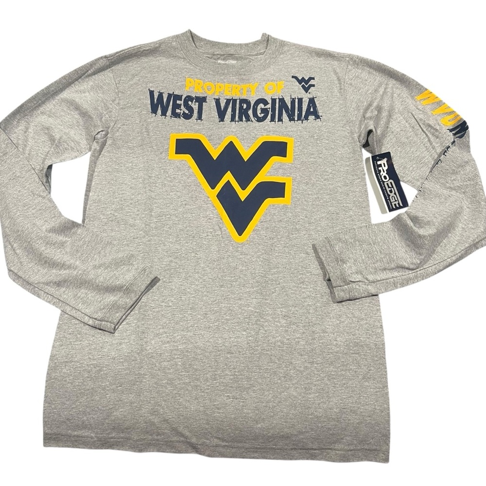 Pro Edge Gray and Yellow Long Sleeve Tee